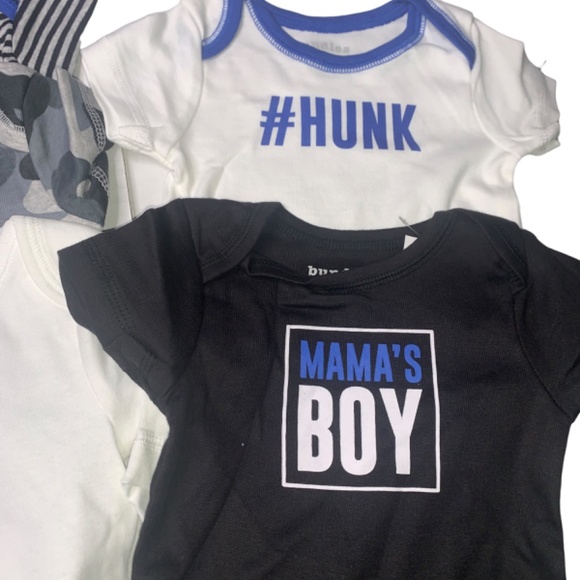 Baby Place Bundles Boys Size 3-6m bodysuit one piece lot of 5 mamas boy hunk - Picture 4 of 5